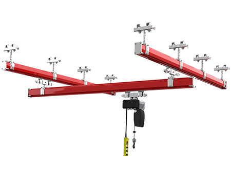 KBK мек и лек комбиниран тип Crane.jpg KBK Soft And Light Combined Type Crane.jpg